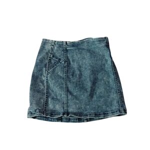 COPY - Acid wash blue denim skirt